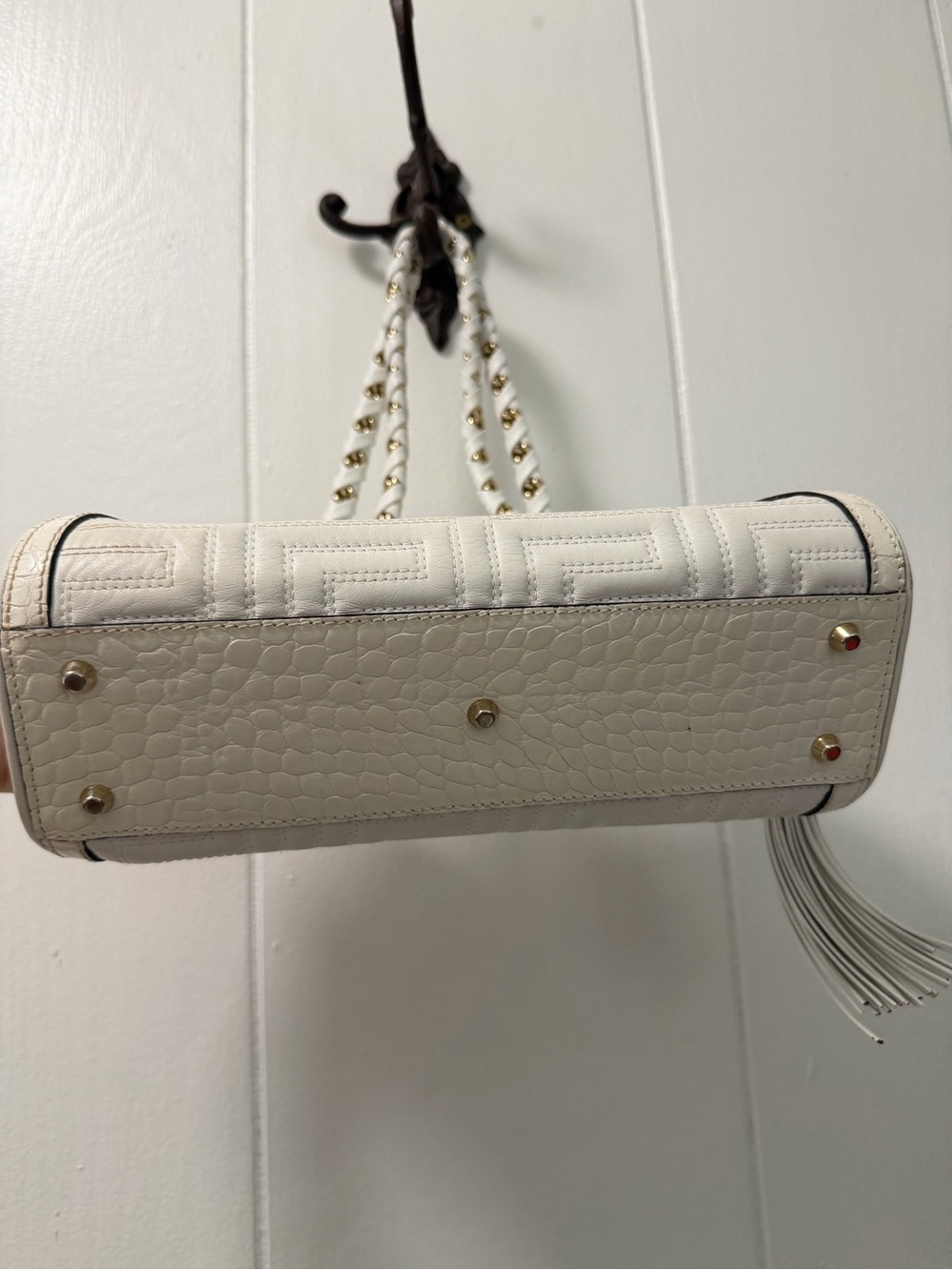 Versace Medusa 2000s greca quilt croc embossed bag - Picture 3 of 15